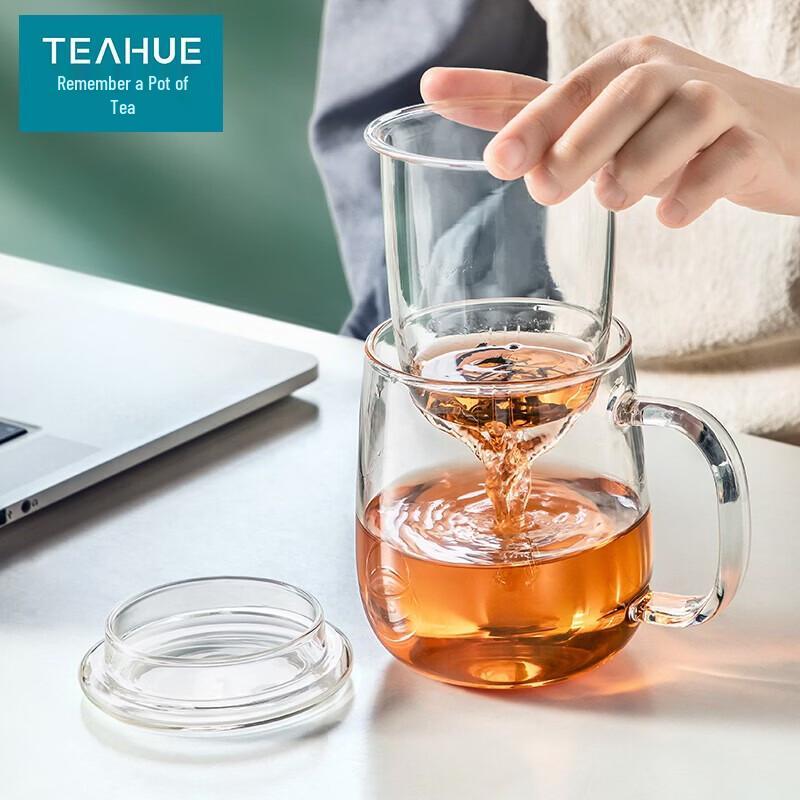 YIHUTEA Glass Tea Infuser Mug