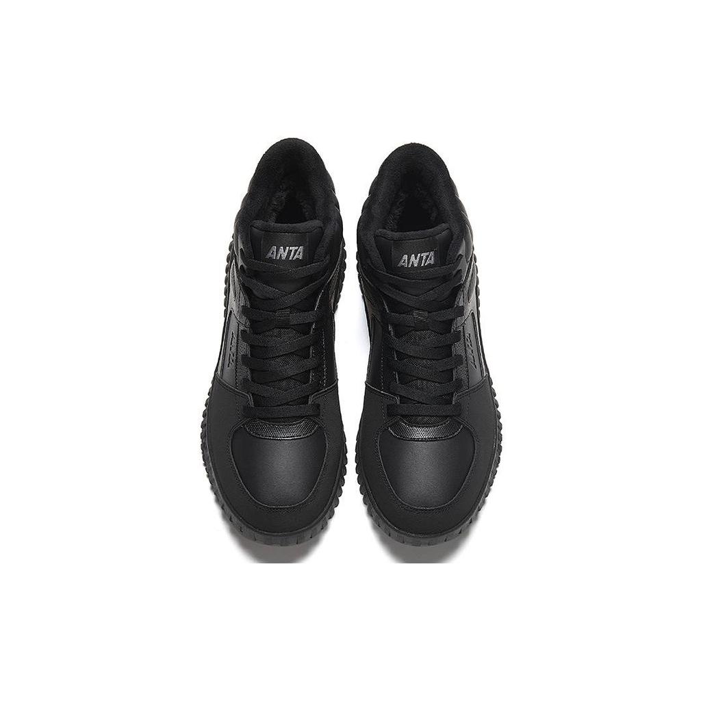 Anta Versatile Durable High-Top Casual Shoes Men Sneakers Black 112348913-1