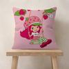 Cute Role Strawberry ShortcakeCartoon  Pillow Gifts Home Office Furnishings Bedroom Sofa Car Cushion Cover Case 45x45cm