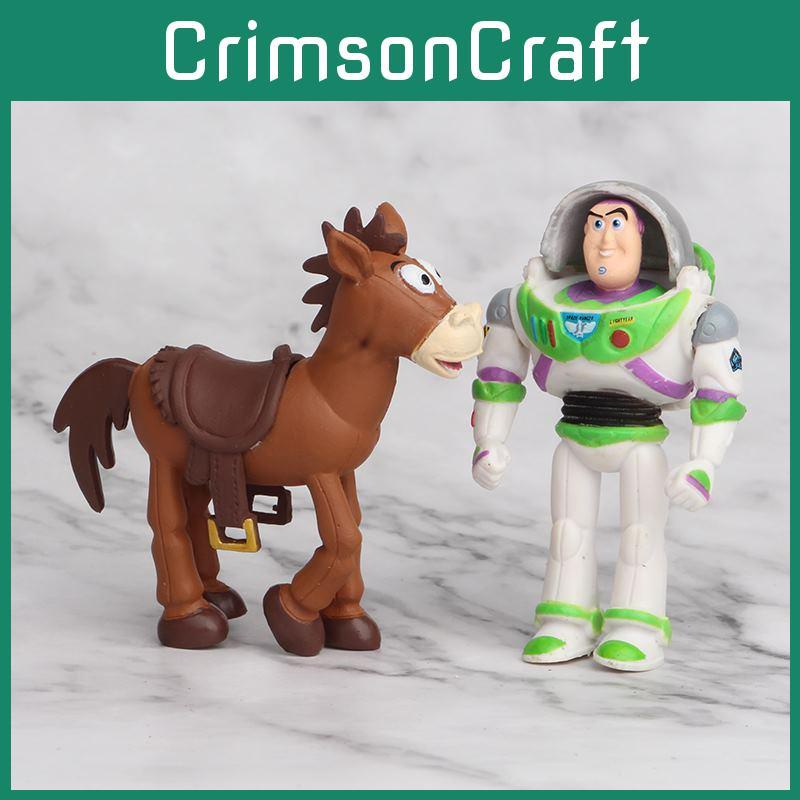 Toy Story 4 Woody Lightyear Rex Alien Bear 7 Pcs Action Figure Cake Topper Toys Vibrant And Detailed Pvc Collectibles