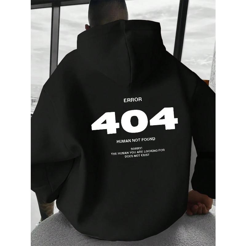 Men's Loose Casual Pullover Hoodie Street Fashion Printed Top