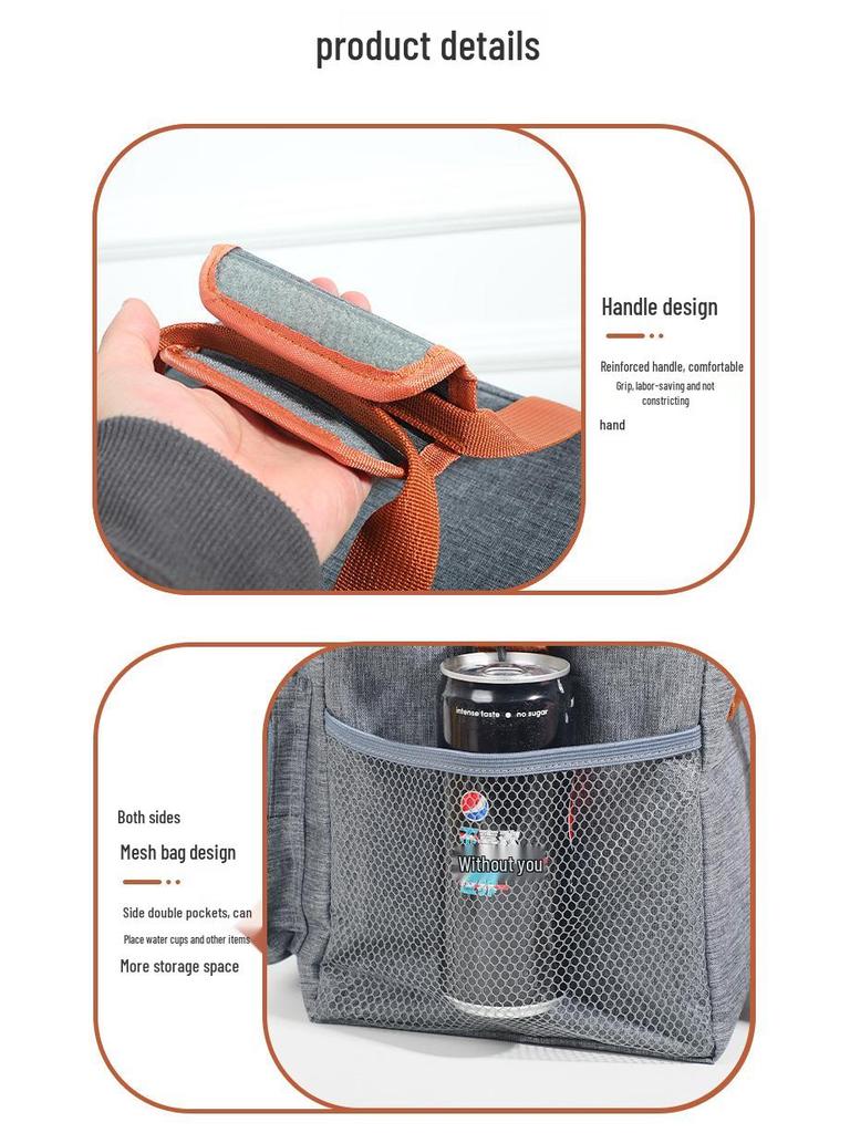 Portable Double-Layer Insulated Oxford Picnic Bag - Foldable & Thickened