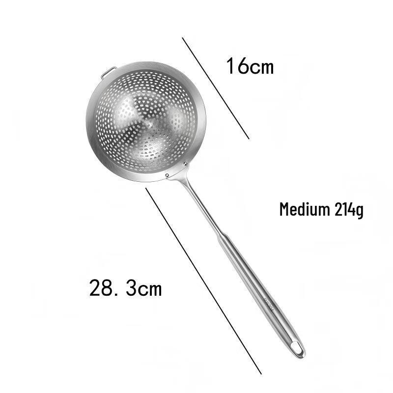 

Wutuo Thickened Stainless Steel Skimmer Strainer Spoon, 16cm with Hook