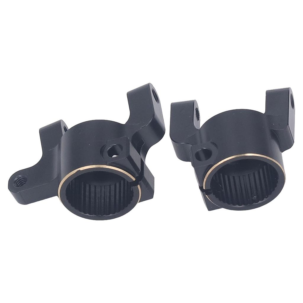 2PCS Front C Hub Carrier Brass Solid Construction Steering Knuckle Carriers for Axial SCX10 II AR44