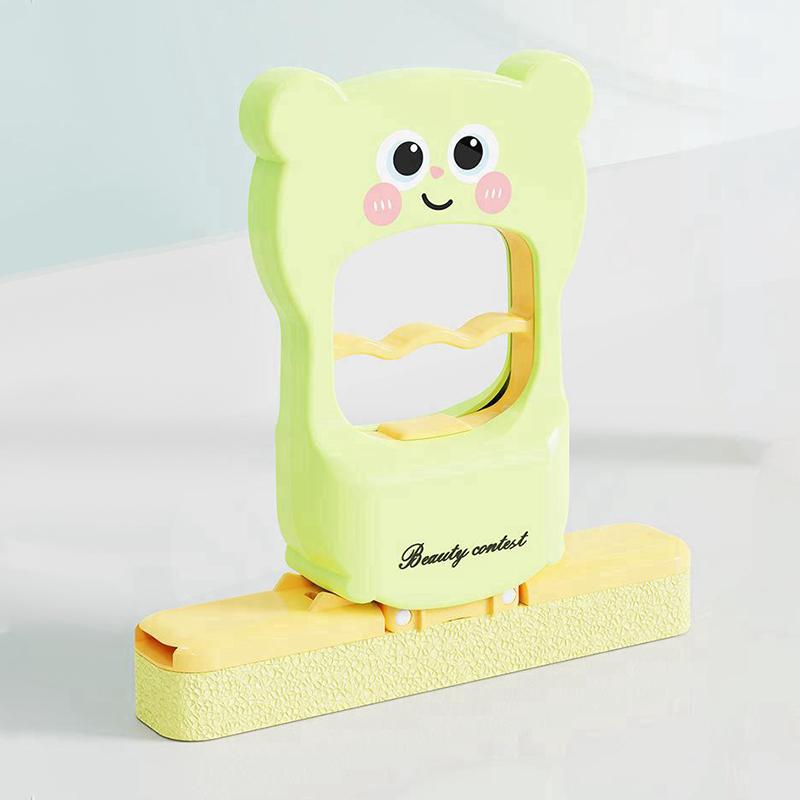 

Mini Foldable Desktop Mop Wet Dry Use On Durable Desktop Lazy Small Mops Cartoon Bear Table Wiping Tool B