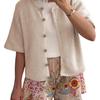 F 7701 3/4-Sleeve Knit Cardigan - New Trendy Design