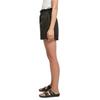 Short taille haute femme - Urban Classics - noir - style paperbag à volants - poches intégrées