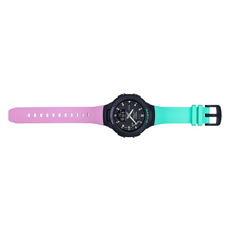 Casio BABY-G Bluetooth pedometer multi-function waterproof and shockproof sports watch quartz movement Japanese and Korean watch women's BSA-B100MT-1A