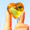 Hanging Heart Suncatcher Transparent Prism Pendant Crafts Ornamental For Home Decoration Window Display Garden Accessory