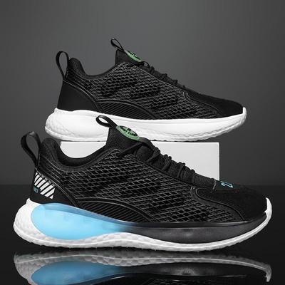 Nouvelles Chaussures de Course Décontractées à Coussin d'Air pour Homme Chaussures Décontractées en Mesh Léger Antidérapantes Absorbant les Chocs Chaussures de Sport
