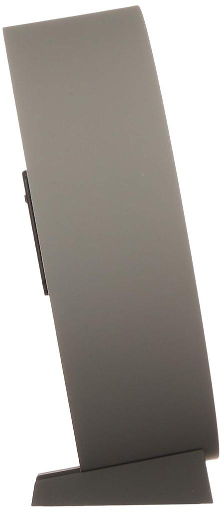 Lemnos M Clock MK14-04 GY Radio-Controlled Table Clock, Gray, 15 x 16.1 x 6.2 cm