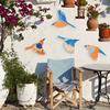 4Pcs Wooden Bird Wall Decoration Three-Dimensional Flying Birds Wall Art DIY Waterproof Wall Stickers for Indoor Outdoor Rustic Home