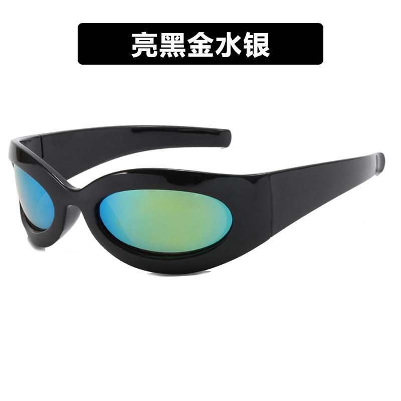 YK sunglasses new retro trend sunglasses future technology sense hip hop punk sunglasses women