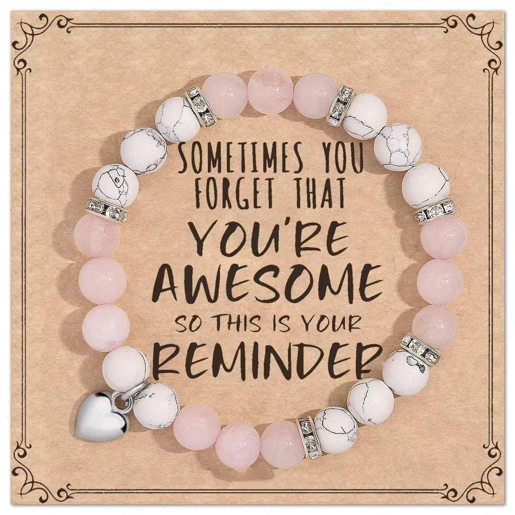 Purple Agate & African Turquoise Lapis Lazuli Tree of Life Beaded Bracelet - Christmas Gift