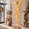Guardian Angel Gift Blessing Wall Light, Cascading Glowing Star Christmas Lamp, LED Vintage Home Accents Starfall Effect Figurine for Bedroom