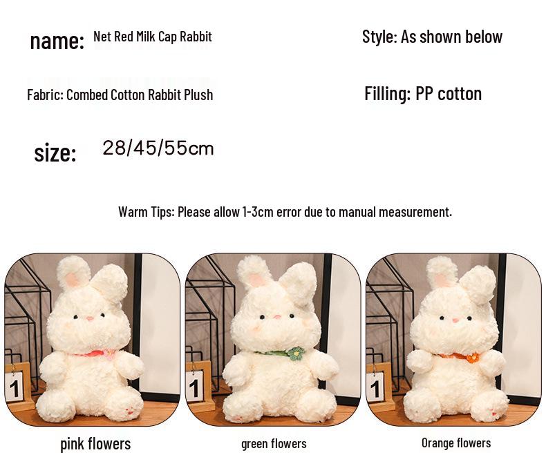 Cute Cartoon Rabbit Plush Toy - Tuan Tuan: Soothing Companion Gift for Kids
