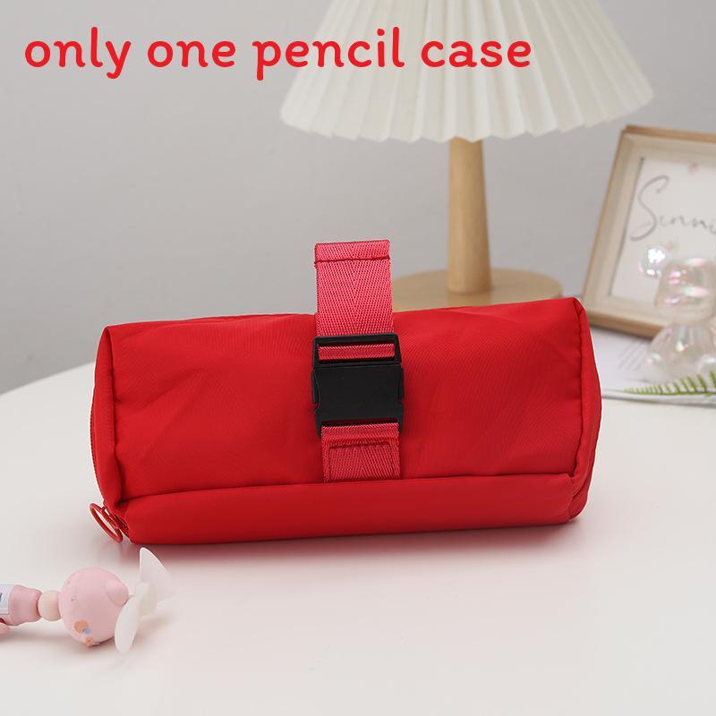 Minimalist Pencil Case For Girls Large Capacity Durable Fabric Storage Organizer For Students