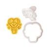 Valentine's Day Cookie Cutters Cartoon Pressable Biscuit Mold Holiday Biscuit Fondant Cookie Stamps Party Supplies