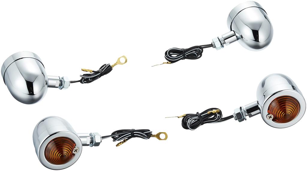 KITACO Turn Signal Kit Monkey/Gorilla/Ape50 Bread Mini Chrome Orange 830-0900130B