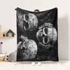 Skull Art Flannel Blanket Throw Blanket Soft Warm Sofa Bed Camping Car home Decor Unique Christmas Gift C9302225