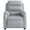 Relaxation Armchair Light Grey Fabric