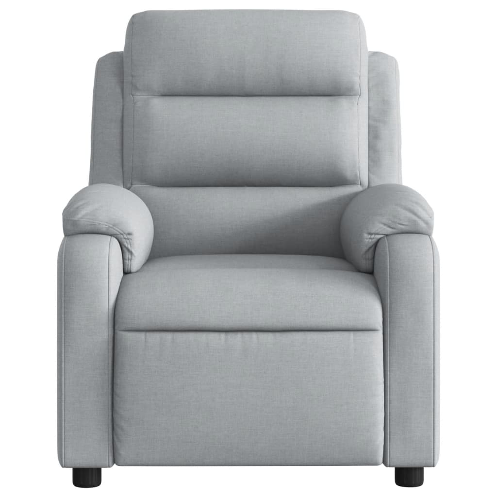 Relaxation Armchair Light Grey Fabric