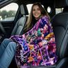 K Pop Demon Hunters Flannel Blanket Hot Anime Fan Gift Soft Warm for Home Sofa Bed Cover Camping Travel Multifunctional Blanket