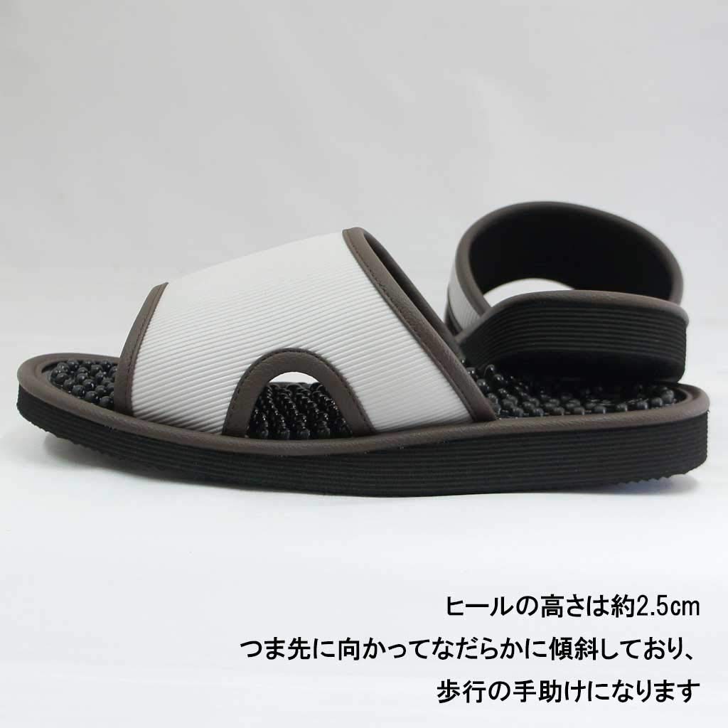 Kobo Slippers by Leure Healthy Size Up to Made in Foot Pressure Gray [Hakihaki - CREO] Sandals, 3L, 28.5cm, Jumbo, Japan, Points,
