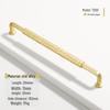 French Modern Gold Zinc Alloy Cabinet Handle