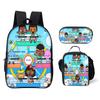 Luxus Neuheit Eigenartig Cool Toca Life World 3D Druck 3 Stück/Set Schüler Schultaschen Laptop Tagesrucksack Rucksack Lunchtasche Federmäppchen