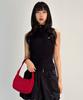 Fdr Law Guage Rib Zip Up Sleeveless Black