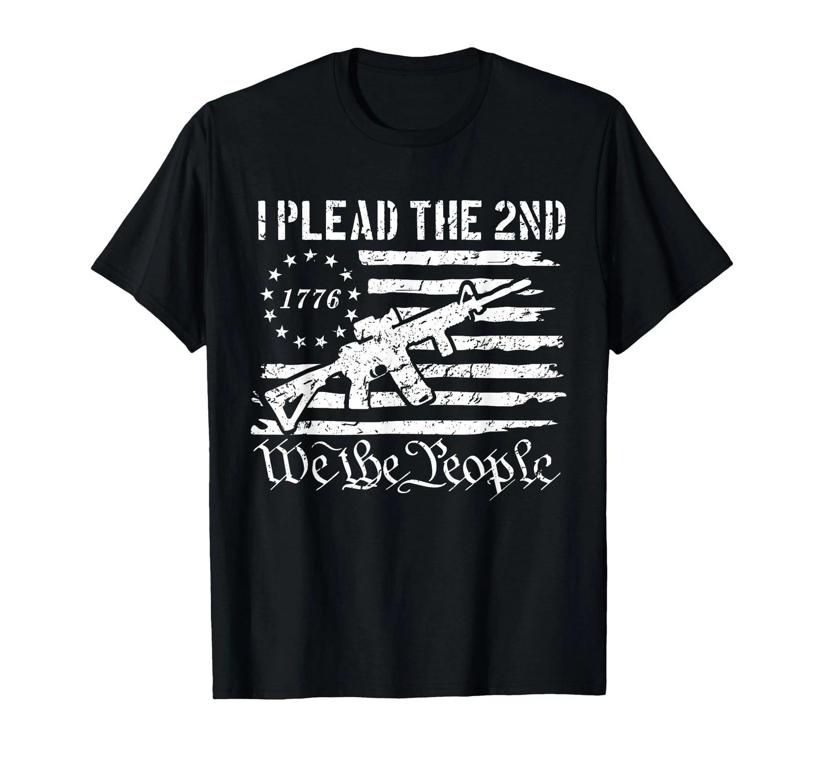 I Plead The 2nd Second Amendment We The People T-Shirt 2XL