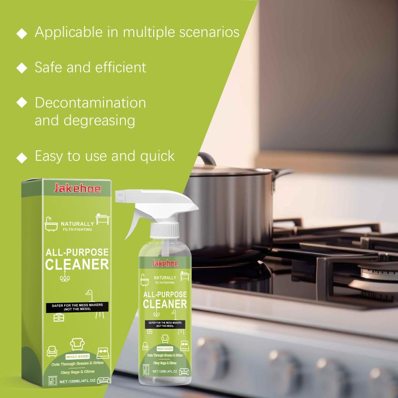 Jakehoe Multi-Purpose Cleaner Spray For Household Tile Countertops And Kitchen Grease Cleaning; Easy To Use And Highly Effective
