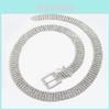 Luxury Silver Water Drilled Waist Chain For Women Chic Fashion Accessory
