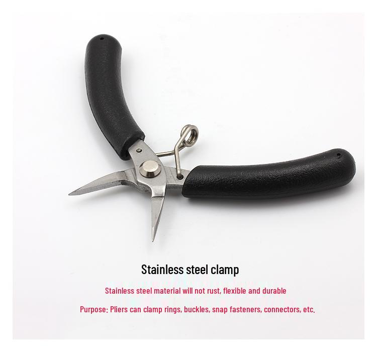 DIY Jewelry Making Tool Set: Chain Cutters, Needle Bending Pliers, Round Nose, Pointed Nose, Angled Nose, Cutting, and Hand Pliers.