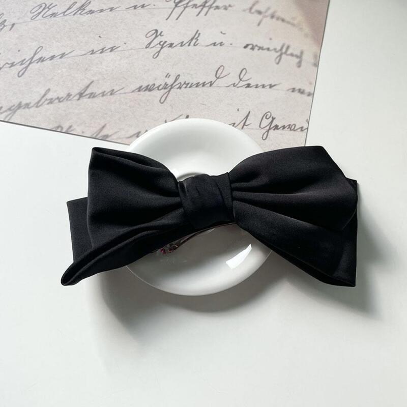 Morine Hairpin Women's Cute Satin 3-Color Big Ribbon