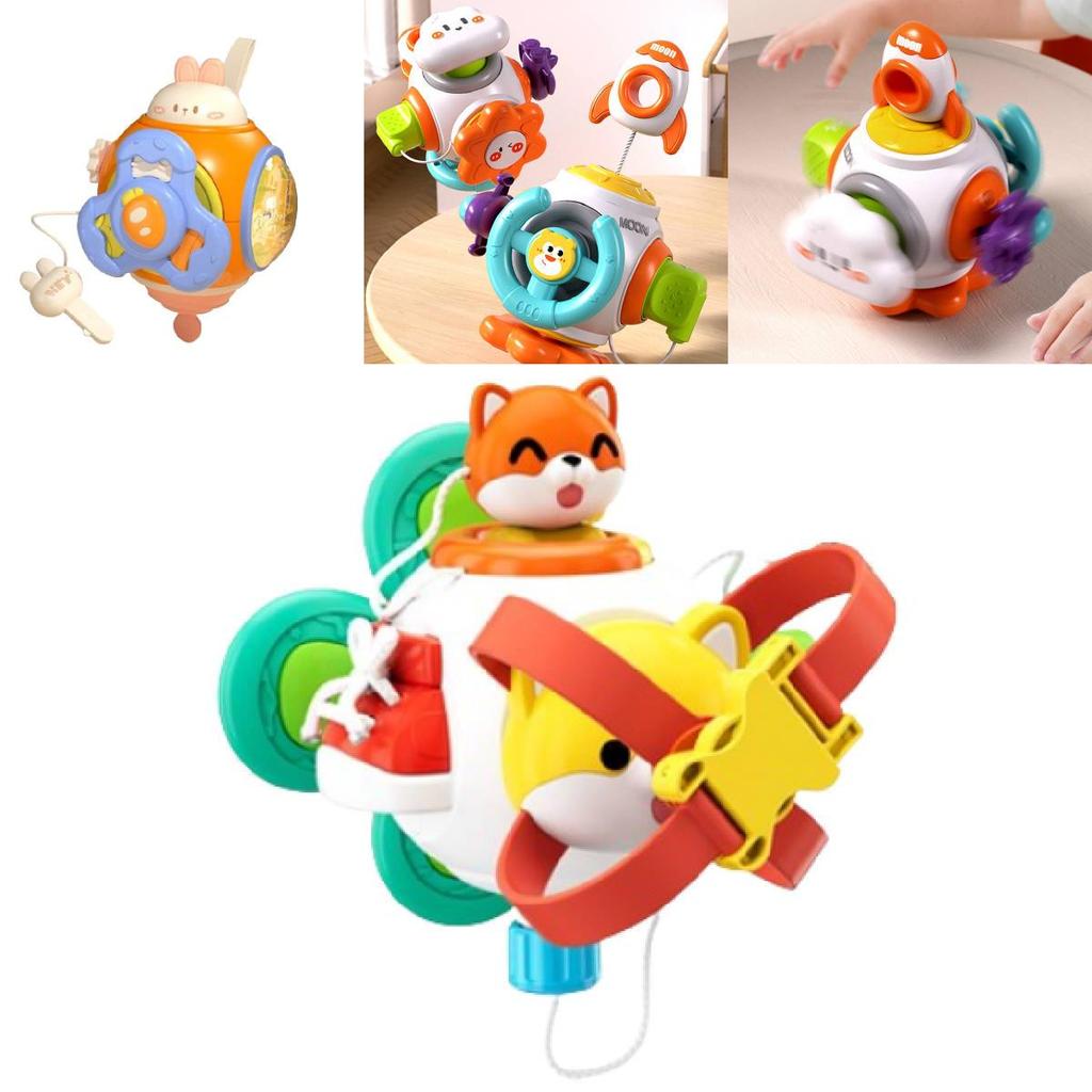 Educational Baby Grasping Ball Sensory Toy Six-sided Busy Cube For Early Learning