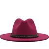 Women S British Style Cashmere Large Brim Fedora Hat 56 58cm