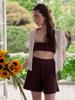 TINKNIT Daily Summer Knit Shorts_Brown