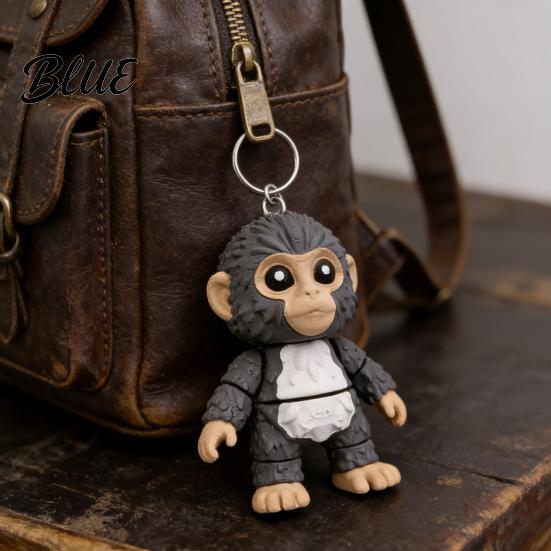 Animal Keychain Punch Monkey His Tiny Plush Buddy Accessory Backpack Purse Car Bag Key Chain Pendant Accessories