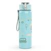 1PC Toy Car Pastel Seamless Pattern 750ml Color Plastic Sports Water Bottle Leakproof Flip Straw Lid Suitable for Sports Office Home Use