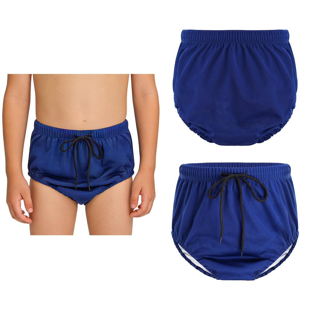 Children‘s Adaptive Swimwear Reusable Washable Swimsuit Diaper Cover with Drawstring Elastic Waist for Pool Beach