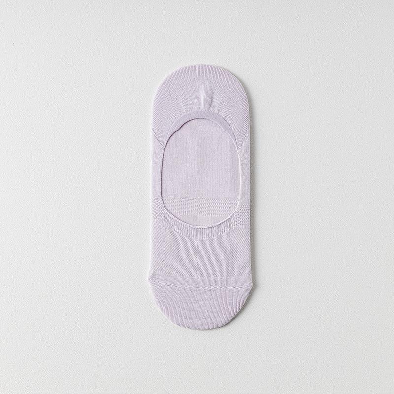 Ultra-invisible Thin Women's Boat Socks, Solid Color, Simple, Breathable, Sweat-absorbent, and No Heel Drop