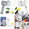 Compact Electric Cleaning Brush Designed For Efficient Cleaning In Kitchen And Bathroom