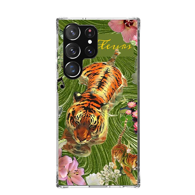 Superior Tiger Pattern Art Phone Case For Samsung Galaxy S26 S25 Edge S24 S23 FE S22 Ultra S21 Plus S20 + Fundas Cover Coque Gal