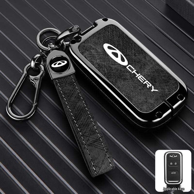 Zinc Alloy Key Shell Covers for Chery, Tiggo 8, 7 Plus - Full Coverage, 5x Anti-Drop Protection