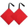 2pcs Kayak Security Flags Red Tow Flags for Kayak Canoe Boat Truck Trailer Polyester Durable Visibility Warning Flag