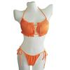 European & American Style Ruffled Bikini H2025WIS - Sexy Hollow Design Swimsuit