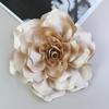 20Cm Nuova Spilla Personalizzata Esagerata Fiore Grande in Raso Rosa di Tessuto Colorato Spilla da Petto Versatile Per Donne