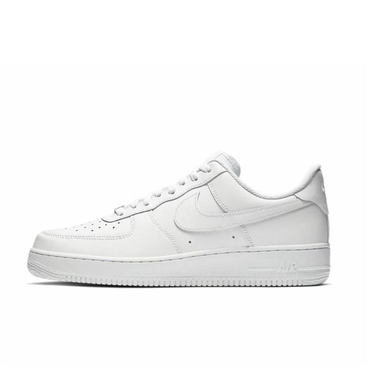 Nike Air Force 1 Air Force 1 Slip Resistant Abrasion Resistant Low top Skateboard Shoes Unisex White CW2288-111(Team352-)